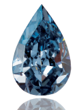 diamant bleu fancy vivid blue pear