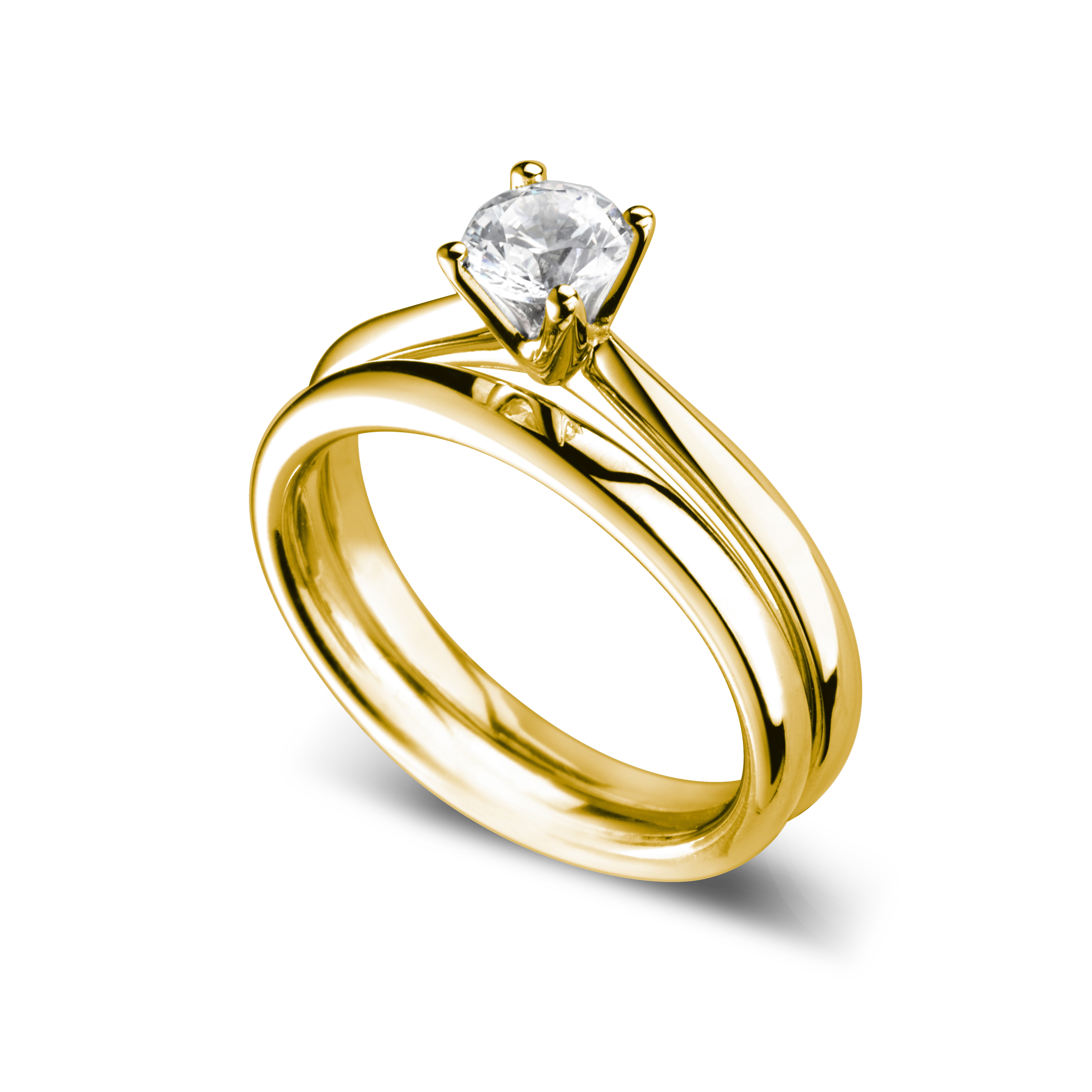  Bague  de Fian ailles Ravissante en or jaune Hauthentic