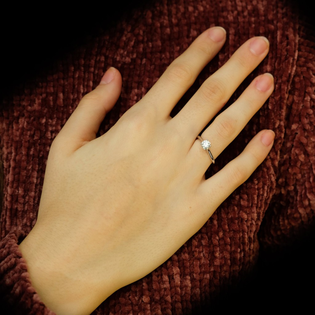 Bague De Fiançailles Solitaire En Or 10K/14K Avec Zircone Cubique 2.50 Ct - FDJ - Neuf Avec étiquettes