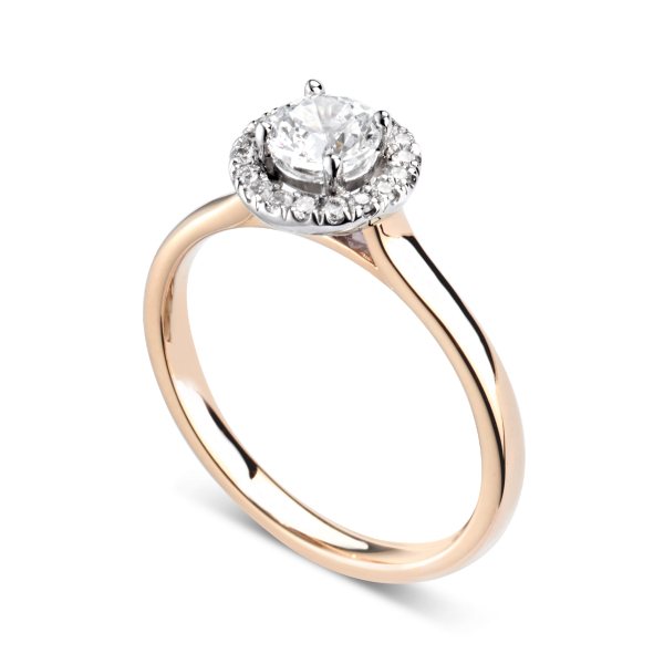 Bague Argent Corps Croisé Grenat Rond 5mm Ref. 35174