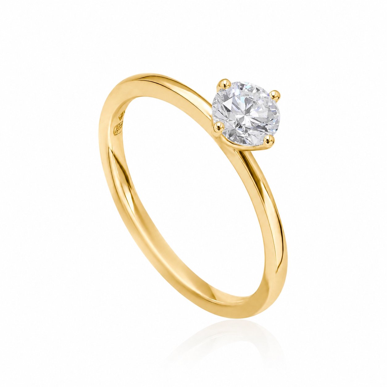 Bague de fiançailles Sereine en or jaune 18k