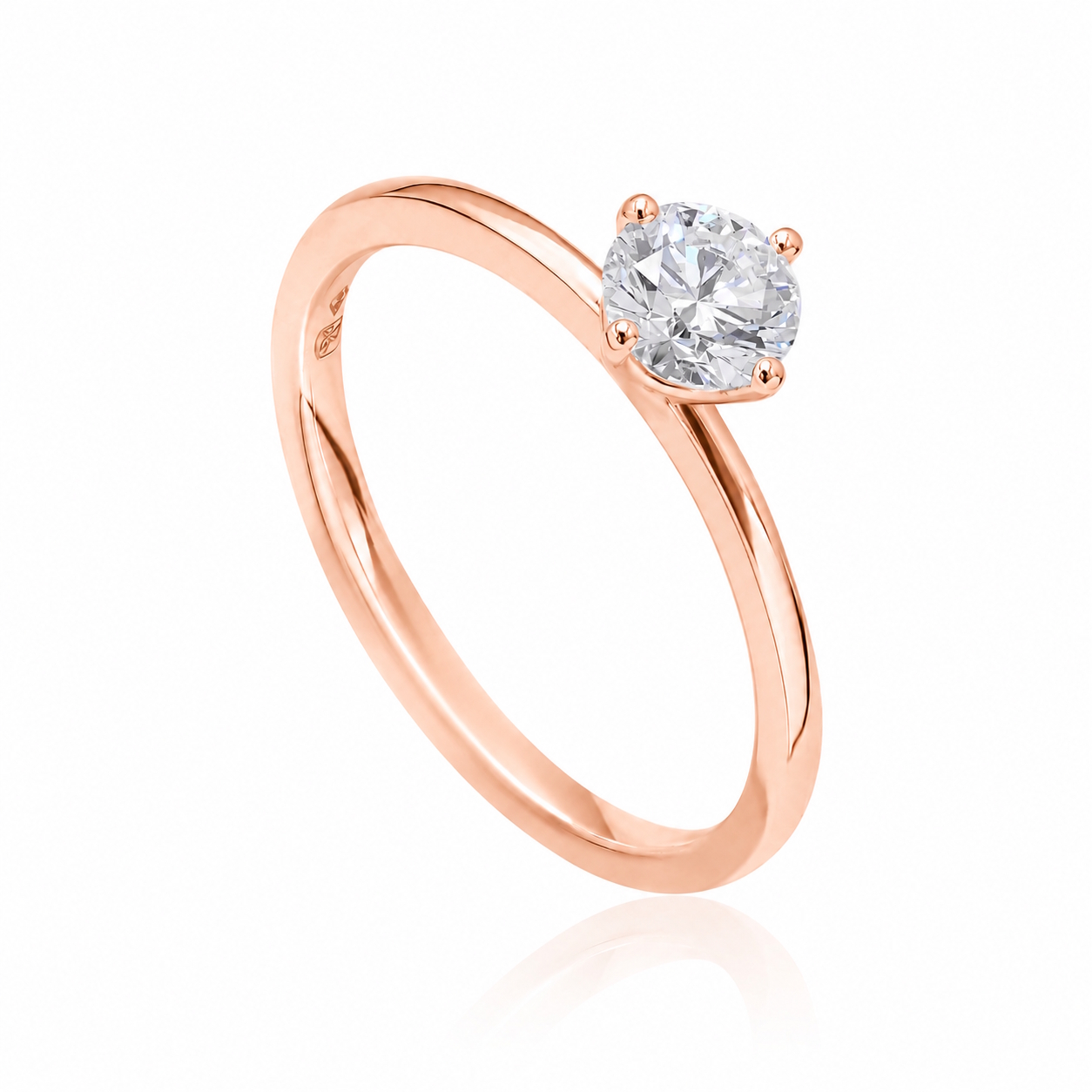 Bague de fiançailles Sereine en or rose 18k