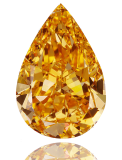 diamant orange fancy vivid orange pear