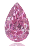 diamant rose pourpre fancy vivid purplish pink pear