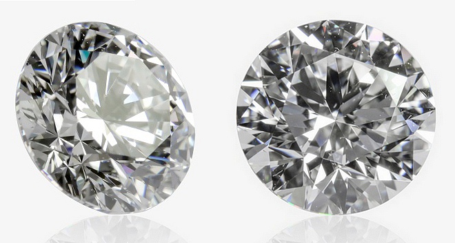 Diamant taille brillant idéal sur un solitaire en or rose