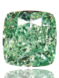 diamant vert fancy intense green cushion