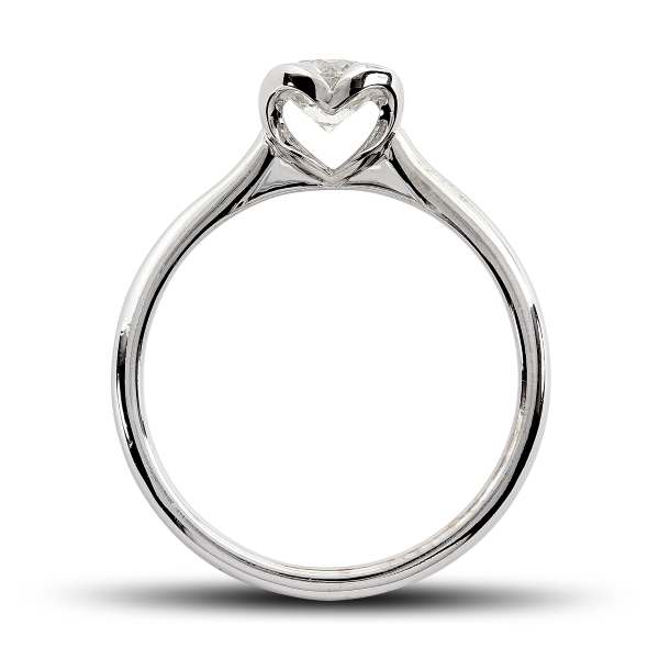 Bague diamant coeur hotsell